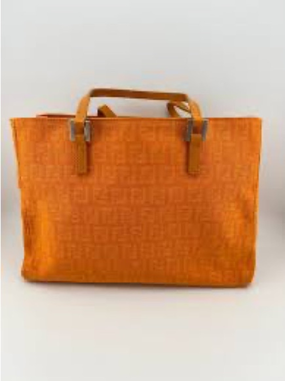 Fendi Orange Monogram Tote Bag